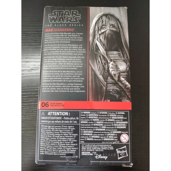 Star Wars Black Series The Acolyte  Osha (#01) & Mae  (#06) - Picture 4 of 6